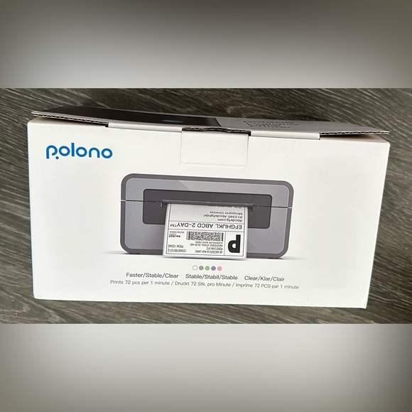 Nib POLONO Thermal Label Printer, 4x6 Shippping Label Printer for Shipping - Picture 5 of 7